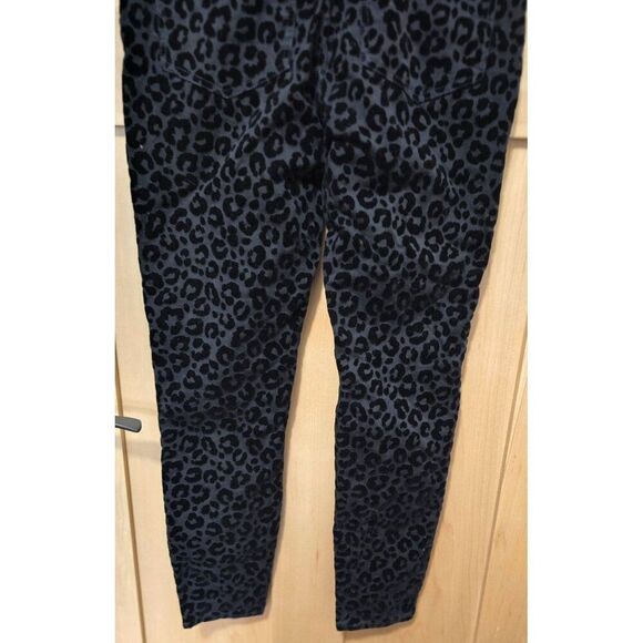 Madewell Leopard Print Mid-Rise Skinny Pants Black Stretchy mob wife whimsigoth - Picture 13 of 13